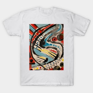 Abstract Design Red Blue Yellow T-Shirt